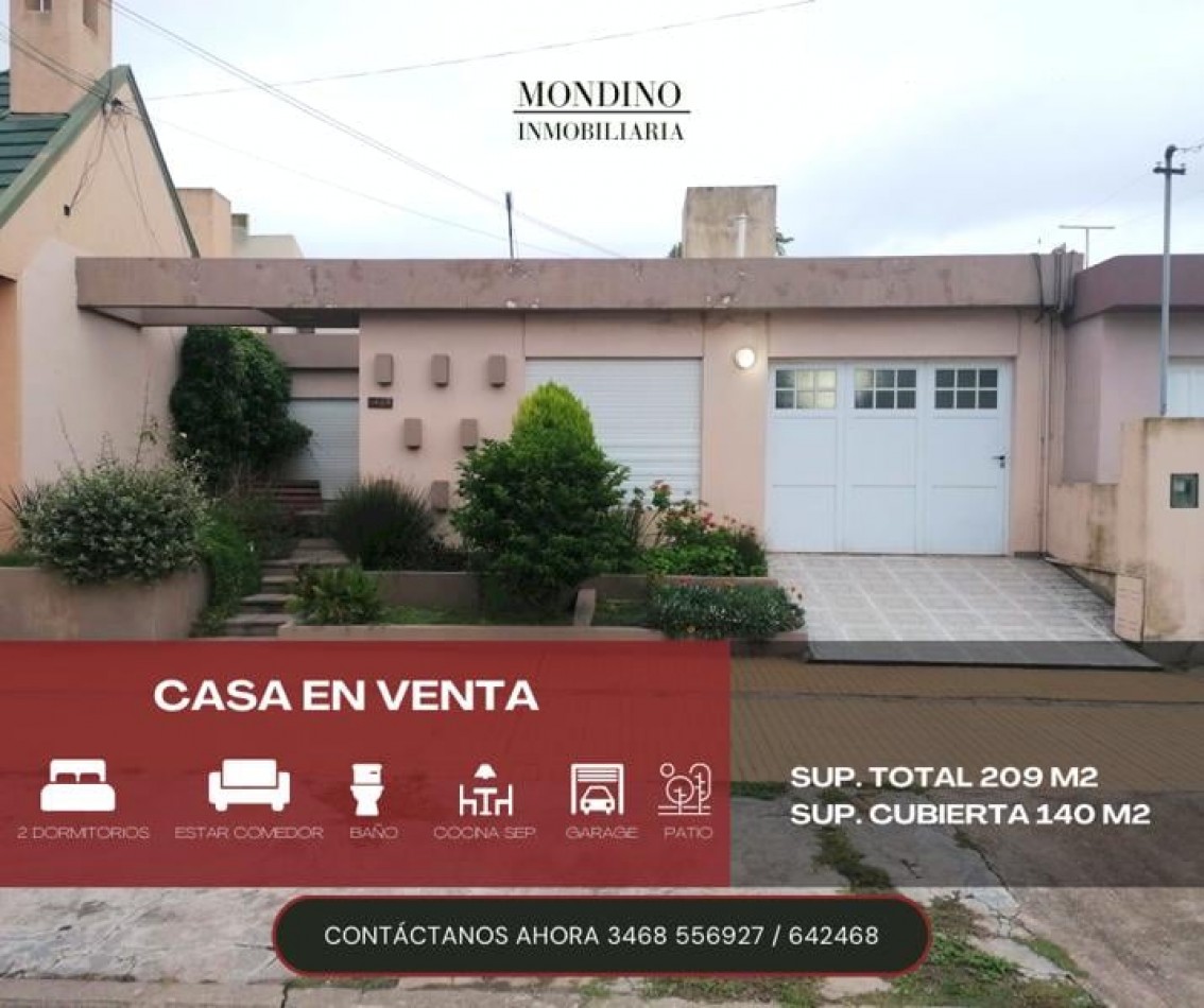 GRAN OPORTUNIDAD VENDO CASA DOS DORMITORIOS MONTE MAIZ CBA
